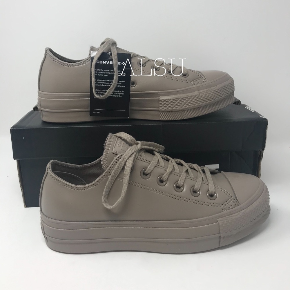 NWT Converse Ctas Lift OX Sepia Stone W AUTHENTIC - Picture 2 of 8